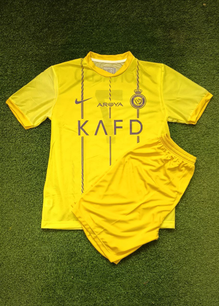 کیت فوتبال النصر رونالدو پیراهن و شورت